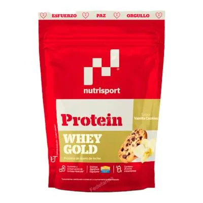 Whey gold protein vainilla-cookies 500 g, Nutrisport