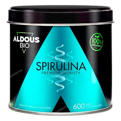 Espirulina BIO 600 comprimidos, Aldous Bio