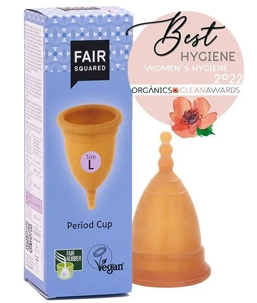 Copa menstrual látex natural L, Fair Squared