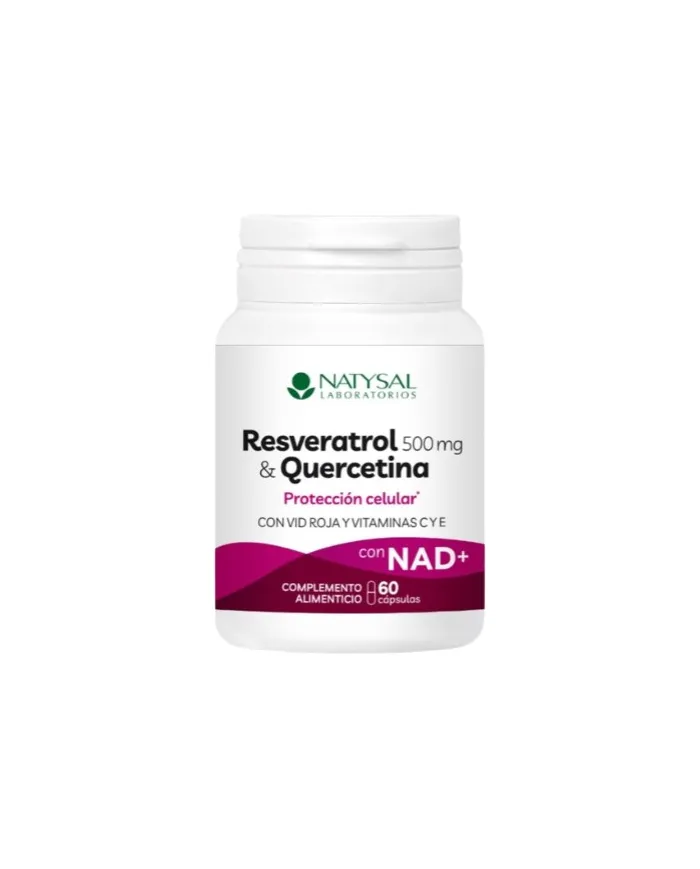 Resvératrol quercétine vigne rouge vitamine c+e 60 gélules, Natysal