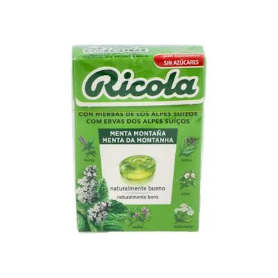 Caramelos menta montaña sin azúcar 50 g, Ricola