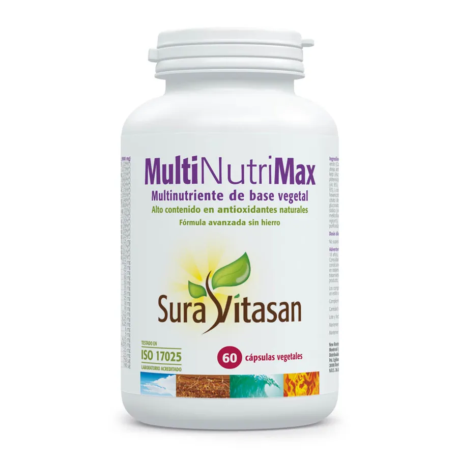 Multi nutri max multinutriente base vegetal 60 cápsulas, Sura Vitasan