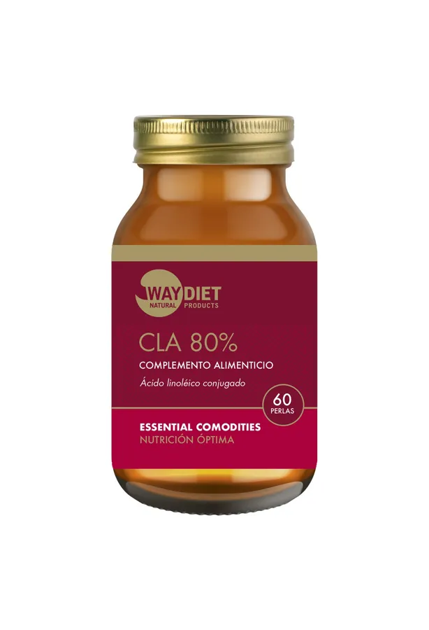 Cla 80% ácido linolenico conjugado 60 perlas, Waydiet