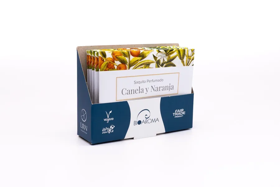 Dispensador saquito Canela- Naranja 6 uds., Bioaroma