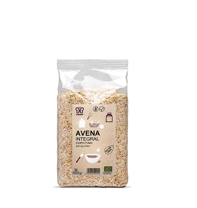 Copo Avena mini sin gluten BIO 500 g, Naturcid