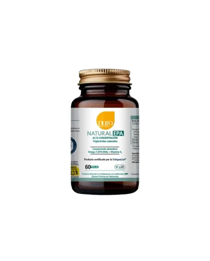 Natural epa maxima absorcion 60 perlas, Puro Omega