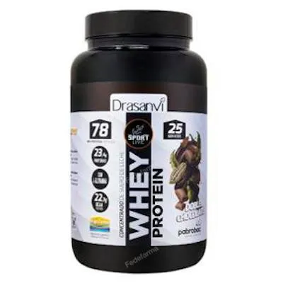Whey protein conc. chocolate duplo sport 750 g, Drasanvi Sport Live