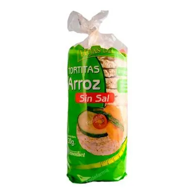 Tortas arroz sin sal 130 g, Hijas Del Sol