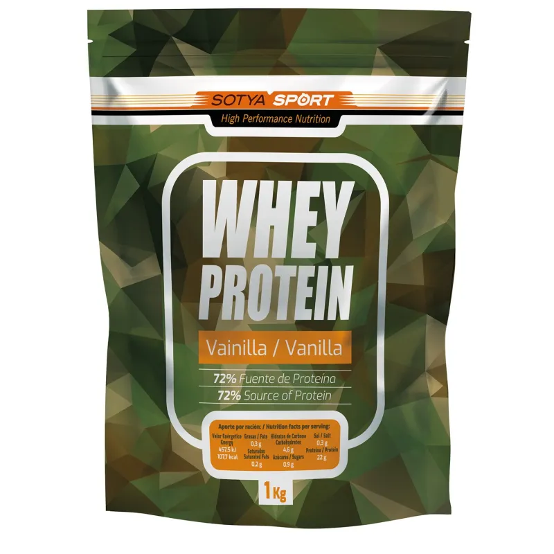 Whey protein vainilla 72% sport 1 kg, Sotya