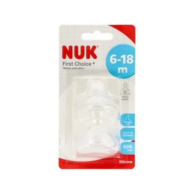 Tetina silicona anticolico first choice+ talla 2 un 2 l, Nuk