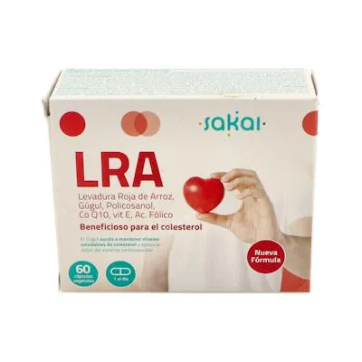 Lra levadura roja arroz 60 cápsulas, Sakai