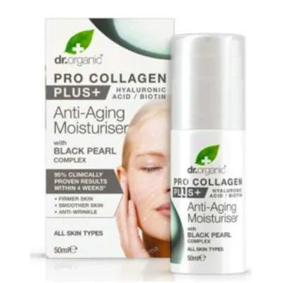 Crema antiedad pro-collagen plus perla negra 50 ml, Dr. Organic