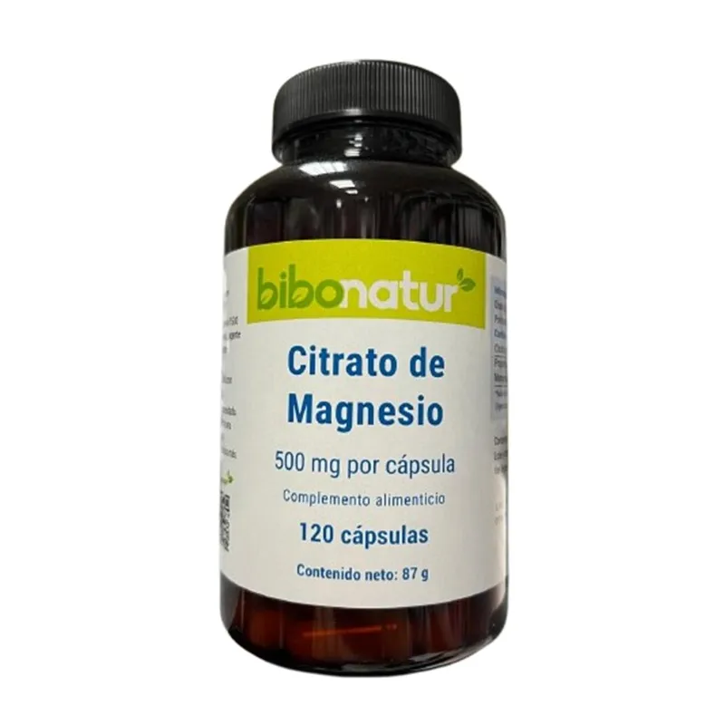 Citrato de magnésio 500 mg 120 cápsulas, Bibonatur