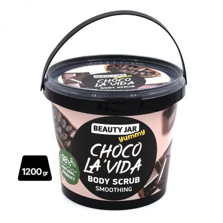 Exfoliante corporal choco la'vida 1200 g, Beauty Jar