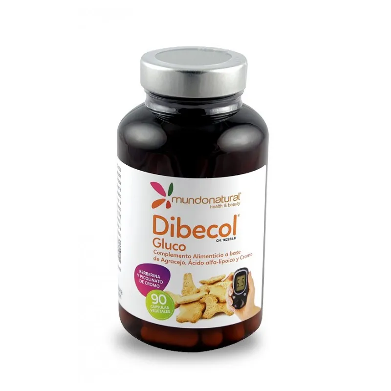 Dibecol gluco mundonatural 90 cápsulas, Mundo Natural
