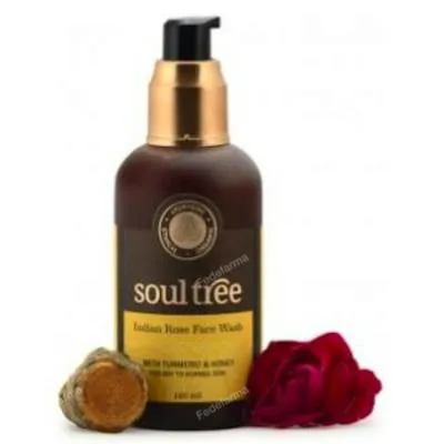 Gel limpiador facial rosas y cúrcuma 120 ml, Soultree