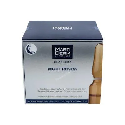 Platinum night renew 30 ampollas, Martiderm