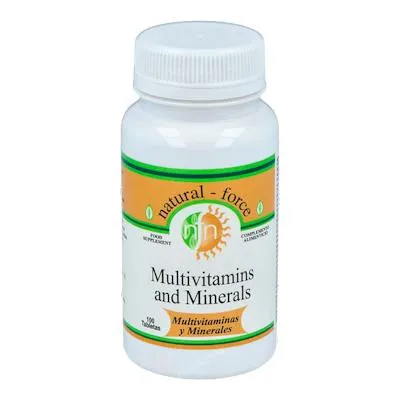 Multivitaminas y minerales 100 comprimidos, Nutri-force