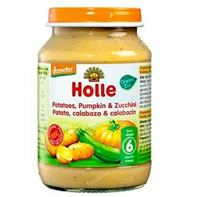 Potito calabacin calabaza patata 6meses 190 g, Holle