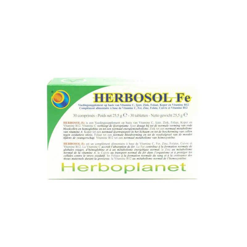 Herbosol Fe 30 comprimidos, Herboplanet