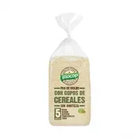 Pan molde sin corteza copos cereales 300 g, Biocop