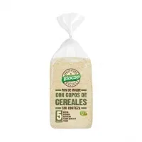 Pan molde sin corteza copos cereales 300 g, Biocop