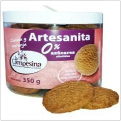 Galletas artesanita canela y naranja sin azúcar 350 g, La Campesina