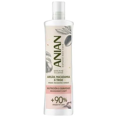 Argan macadamia trigo champú 400 ml, Anian