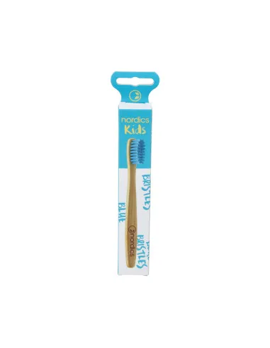 Kinderzahnbürste Bambus - blau, Nordics