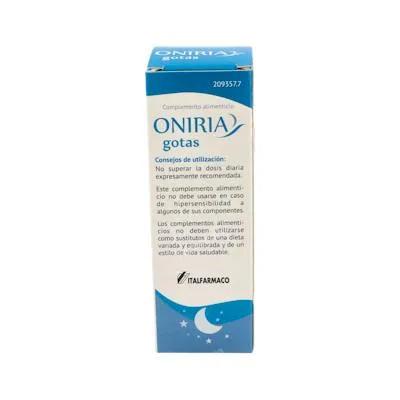 Gotas 25 ml, Oniria