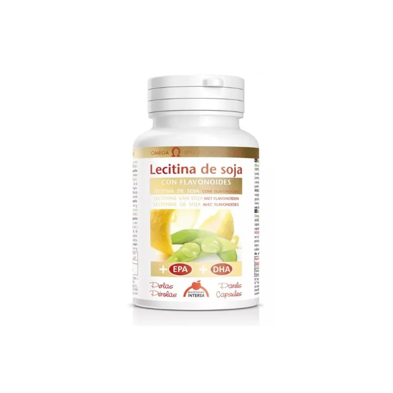 Lecitina de soja con flavonoides 1200 mg 90 perlas, Intersa