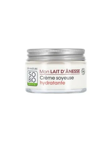 Crème faciale hydratante soyeuse lait d'ânesse sobio, SO'BiO étic