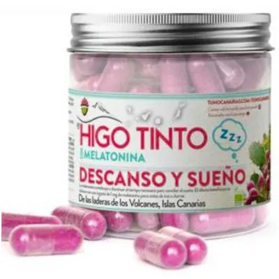 Higo tinto con melatonina 90 cápsulas, Tuno Canarias