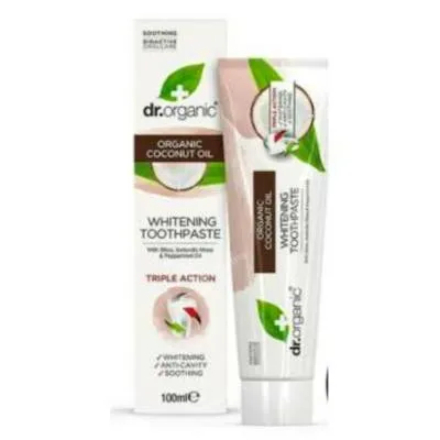 Pasta de dientes aceite de coco orgánico 100 ml, Dr. Organic