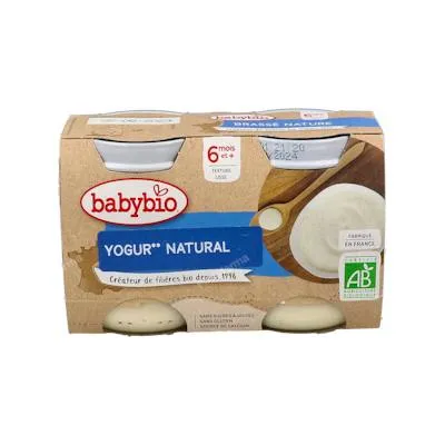 Natural yogurt 2X130, Babybio