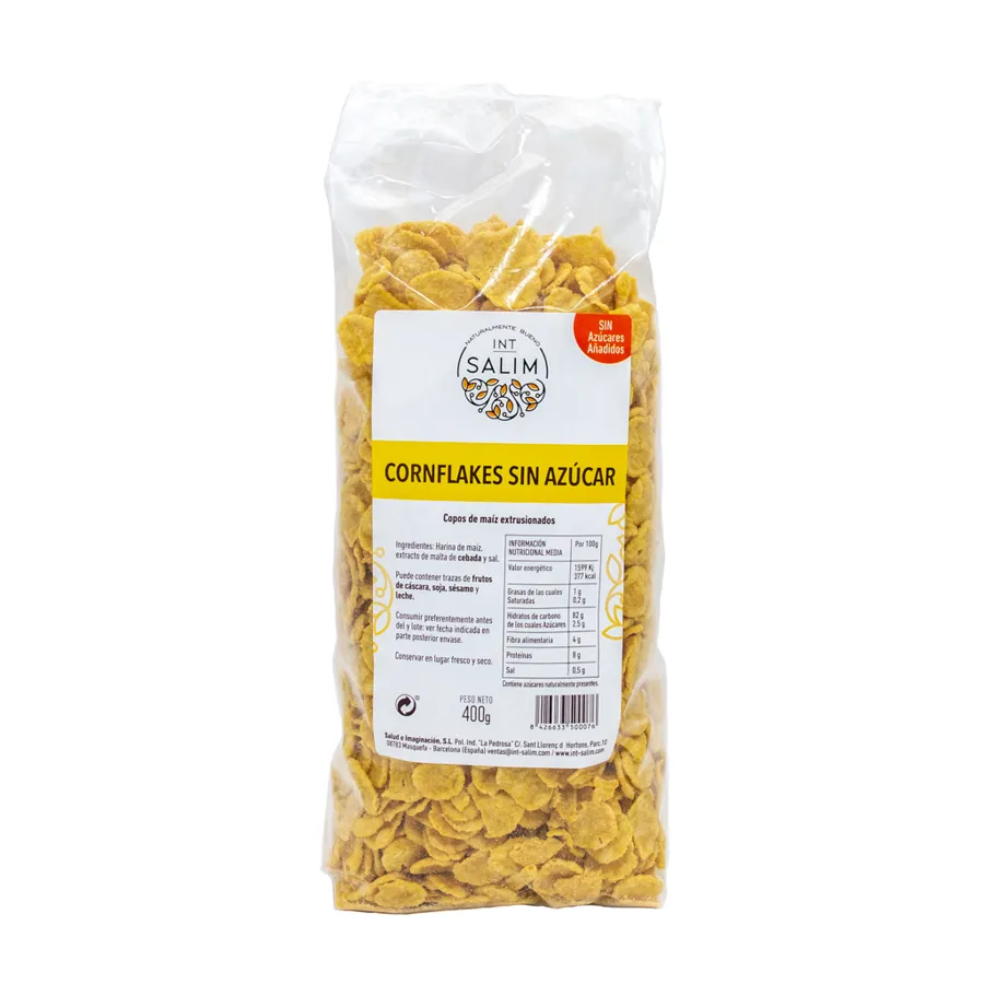 Cornflakes sans sucre 400 g, Intsalim