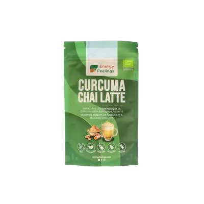 Cúrcuma chai latte sin gluten BIO 150 g, Energy Feelings