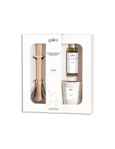 Caja regalo perfume hogar té blanco, Galeo