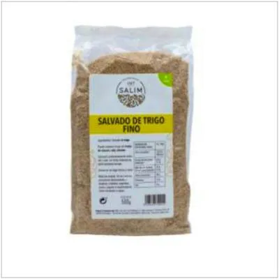 Salvado de trigo fino integral 500 g, Int Salim