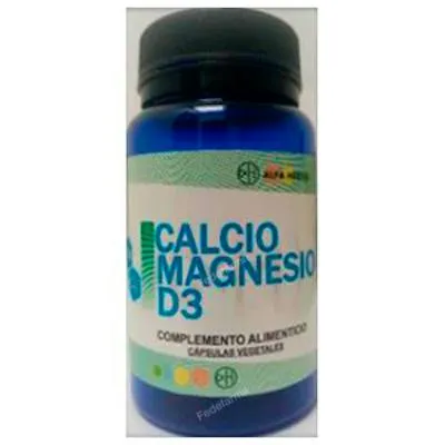 Calcio magnesio D3 100 cápsulas vegetales, Alfa Herbal