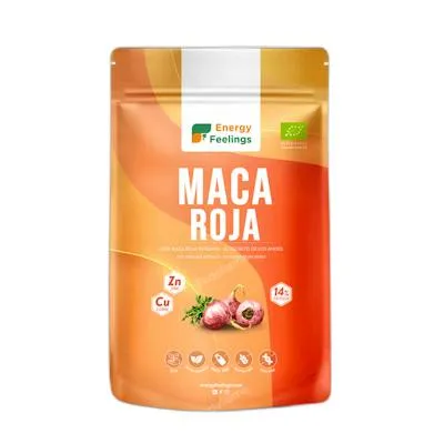 Maca roja polvo BIO 200 g, Energy Feelings
