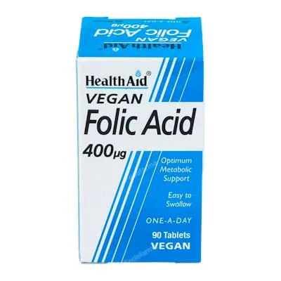 Ácido fólico 90 comprimidos, Health Aid
