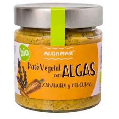 Pate de algas zanahoria y cúrcuma BIO 180 g, Algamar