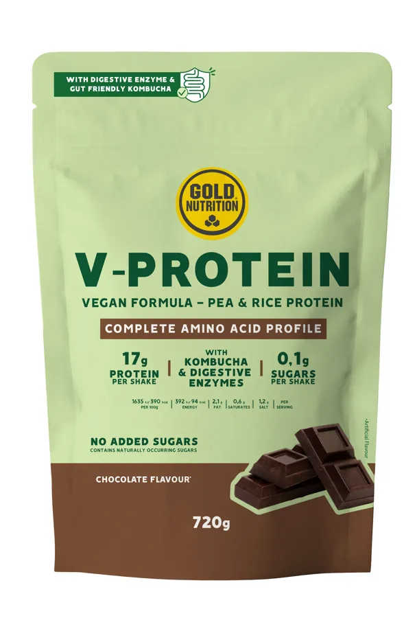 V-protein chocolate 720 g, Gold Nutrition