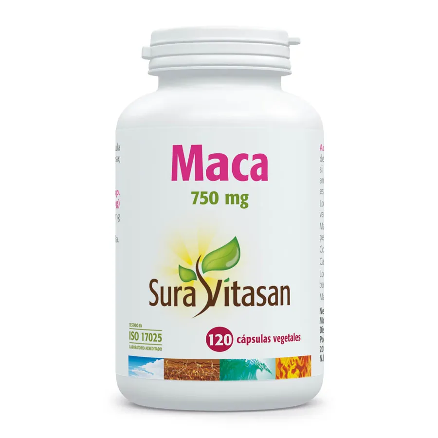 Maca 750 mg 120 cápsulas, Sura Vitasan