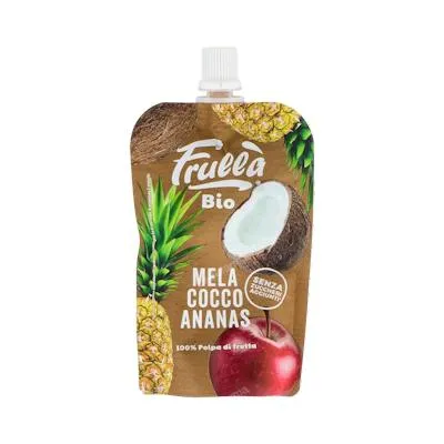 Puré de manzana coco y piña BIO 100 g, Frulla