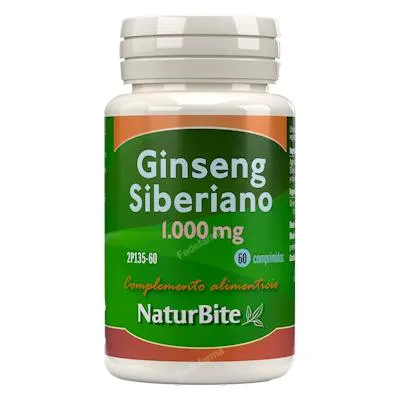Sibirischer Ginseng 1000 mg 60 Tabletten, Naturbite