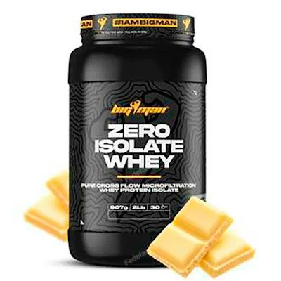 Zero whey protein isolate 2 lbs choco blanco 910 g, Bigman