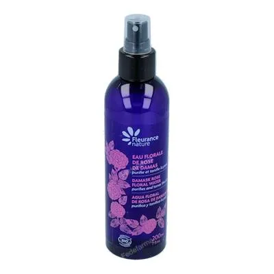 Agua floral rosa de damasco spray BIO 200 ml, Fleurance Nature