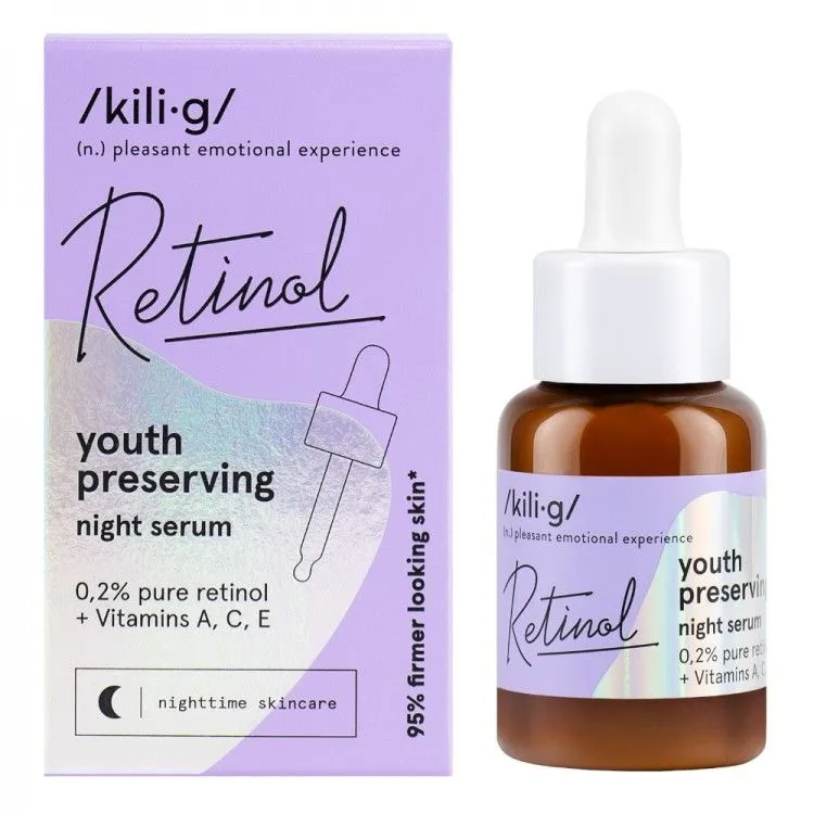 Sérum facial de noite com retinol, Kilig